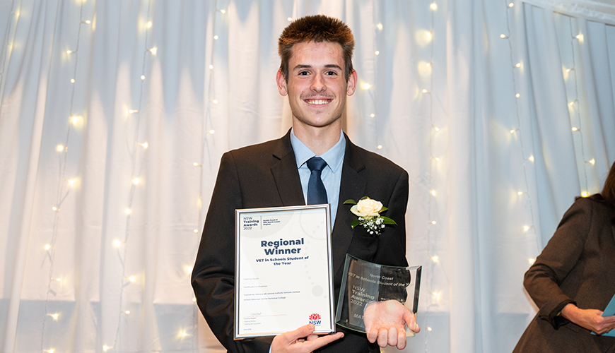 VET in Schools Student of the Year – Matthew Booth